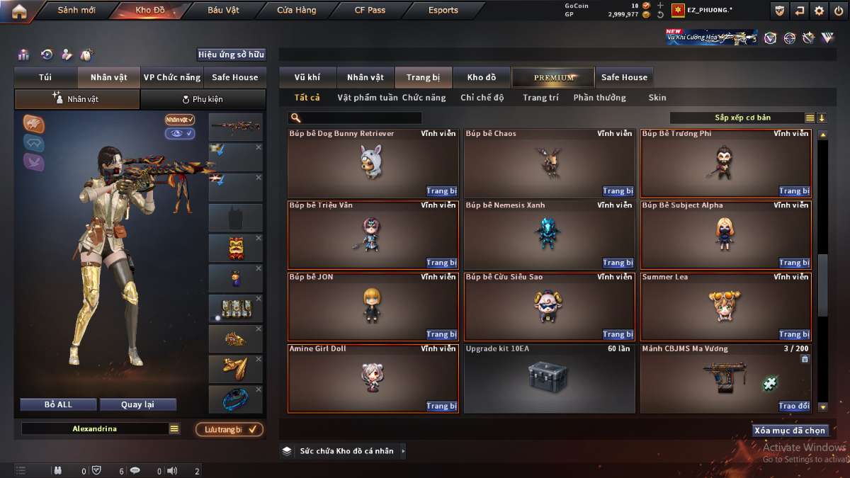 shop acc cf uy tin gia re